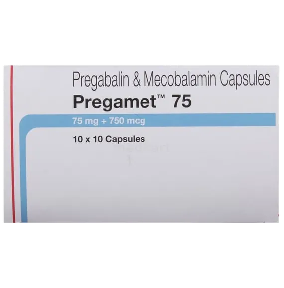 pregamet 75mg capsule 10's